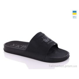 Шльопанці чоловічі пляжні Літо П40 чорний (6 пар р.40-45) "Inblue" недорого оптом від прямого постачальника