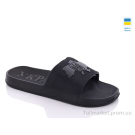 Шльопанці чоловічі пляжні Літо П35 чорний (6 пар р.39-45) "Inblue" недорого оптом від прямого постачальника