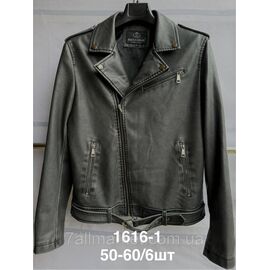 Куртка-косуха чоловіча демісезонна, шкірозамінник, розміри 50-60 (2хв) "ANGELIS" недорого від прямого постачальника