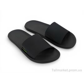Шльопанці чоловічі пляжні Літо 12491-BL084 black (12 пар р.41-45) "Fabullok" недорого оптом від прямого постачальника