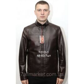 Куртка-косуха чоловіча демісезонна, шкірозамінник, розміри 48-60 "ANGELIS" недорого від прямого постачальника