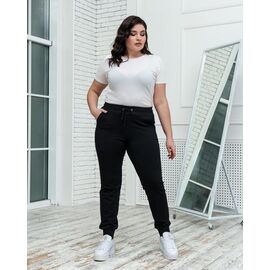 Фотография Штаны спортивные женские Б08 black р.XL-4XL "AZNA" недорого оптом от прямого поставщика