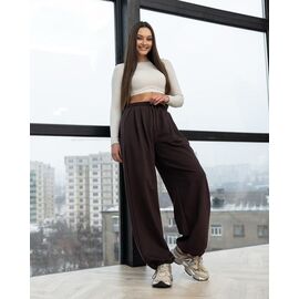 Фотография Штаны спортивные женские Б306 chocolate р.XS-L "AZNA" недорого оптом от прямого поставщика