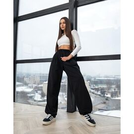 Фотография Штаны спортивные женские Б306 black р.XS-L "AZNA" недорого оптом от прямого поставщика