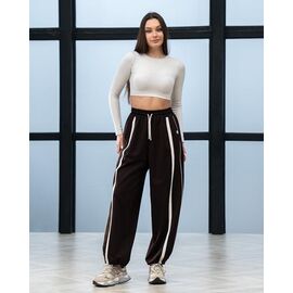 Фотография Штаны спортивные женские Б311 chocolate р.XS-L "AZNA" недорого оптом от прямого поставщика