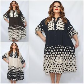 Фотография Платье летнее женское 2408 mix р.52-56 "ITALIA" недорого оптом от прямого поставщика