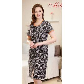 Халат жіночий 01 black-orange р.46-56 "Samo" недорого оптом від прямого постачальника