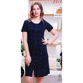 Фотография Халат женский 01 navy р.46-56 "Samo" недорого оптом от прямого поставщика