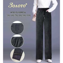 Фотография Штаны женские 7017 grey р.5XL-10XL "JEANS KIDS" недорого оптом от прямого поставщика