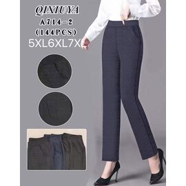 Фотография Штаны женские 714-2 mix р.5XL-7XL "JEANS KIDS" недорого оптом от прямого поставщика