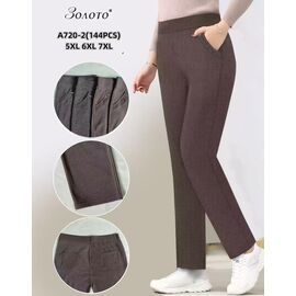 Фотография Штаны женские 720-2 mix р.6XL-7XL "JEANS KIDS" недорого оптом от прямого поставщика