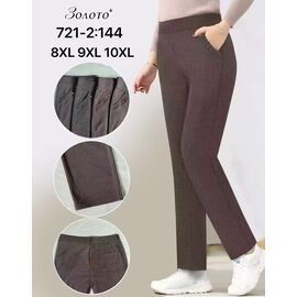 Фотография Штаны женские 721-2 mix р.8XL-10XL "JEANS KIDS" недорого оптом от прямого поставщика
