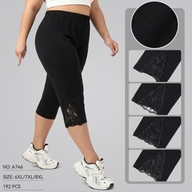 Фотография Бриджи женские 746 black р.6XL-9XL "JEANS KIDS" недорого оптом от прямого поставщика