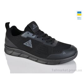 Фотография Кроссовки мужские модные Весна/осень 1042 чорний (8 пар р.41-45) "Lot Shoes" недорого оптом от прямого поставщика