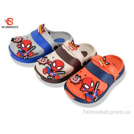 Фотография Кроксы детские летние Лето 383-29B mix (12 пар р.24-29) "SCARRHETT" недорого оптом от прямого поставщика
