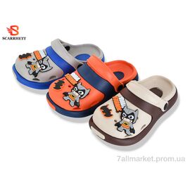 Фотография Кроксы детские летние Лето 383-31B mix (12 пар р.24-29) "SCARRHETT" недорого оптом от прямого поставщика
