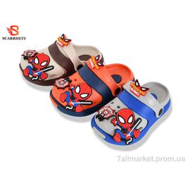 Фотография Кроксы детские летние Лето 383-29C mix (12 пар р.18-23) "SCARRHETT" недорого оптом от прямого поставщика