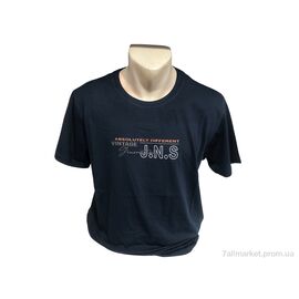 Фотография Футболка мужская Лето C005Б синій (4 шт. р.сетка 2XL-5XL) "TurkishBrend" недорого оптом от прямого поставщика