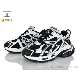 Фотография Кроссовки детские модные Весна/осень AD6001-1 black (5 пар р.36-40) "Clibee-Doremi" недорого оптом от прямого поставщика