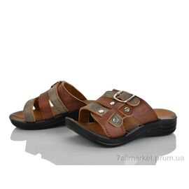 Шльопанці дитячі літні Літо Polomax корич. (6 пар р.24-29) "Makers Shoes" недорого оптом від прямого постачальника