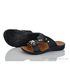 Шльопанці дитячі літні Літо Polomax-A чорний (6 пар р.30-35) "Makers Shoes" недорого оптом від прямого постачальника