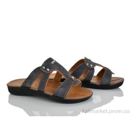 Шльопанці дитячі літні Літо Polomax-B сірий (6 пар р.36-39) "Makers Shoes" недорого оптом від прямого постачальника