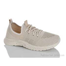Фотография Кроссовки женские модные Лето 6629 бежевий (10 пар р.36-40) "DeMur" недорого оптом от прямого поставщика
