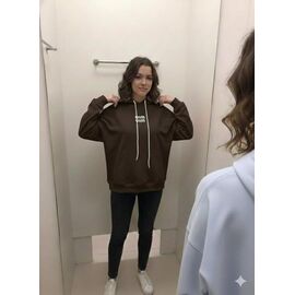 Фотография Худи женское 53 brown р.one size "Newe" недорого оптом от прямого поставщика