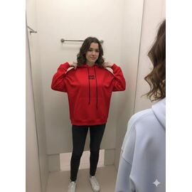 Фотография Худи женское 53 red р.one size "Newe" недорого оптом от прямого поставщика