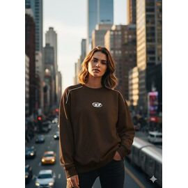 Светр жіночий 55 brown р.44-46 "Newe" недорого оптом від прямого постачальника