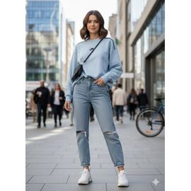 Светр жіночий 55-2 l.blue р.44-46 "Newe" недорого оптом від прямого постачальника