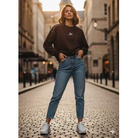 Светр жіночий 55-3 brown р.44-46 "Newe" недорого оптом від прямого постачальника