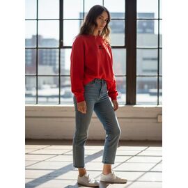 Светр жіночий 56 red р.46-48 "Newe" недорого оптом від прямого постачальника