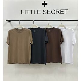 Фотография Футболка мужская 400480 brown р.S-2XL "Little Secret" недорого оптом от прямого поставщика