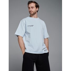 Фотография Футболка мужская 500313 l.blue р.M-XL "Little Secret" недорого оптом от прямого поставщика