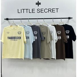 Фотография Футболка мужская 500340 l.blue р.M-XL "Little Secret" недорого оптом от прямого поставщика