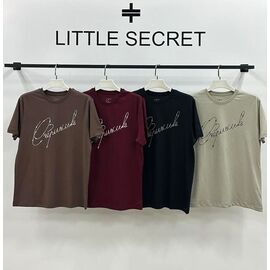 Фотография Футболка мужская 500417 brown р.S-2XL "Little Secret" недорого оптом от прямого поставщика