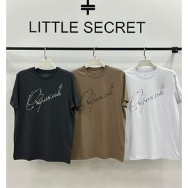 Фотография Футболка мужская 500417 khaki р.S-2XL "Little Secret" недорого оптом от прямого поставщика