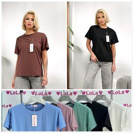 футболка жіноча A44 mix р.46-48 "Lola" недорого оптом від прямого постачальника