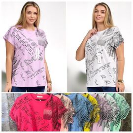 футболка жіноча LL511 mix р.50-54 "Lola" недорого оптом від прямого постачальника
