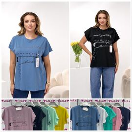футболка жіноча LL525 mix р.50-52 "Lola" недорого оптом від прямого постачальника