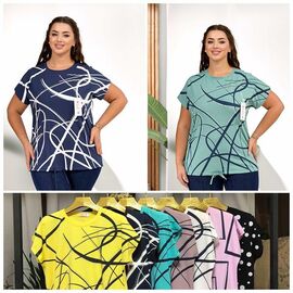 футболка жіноча LL535 mix р.50-52 "Lola" недорого оптом від прямого постачальника
