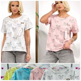 футболка жіноча LL540 mix р.46-48 "Lola" недорого оптом від прямого постачальника