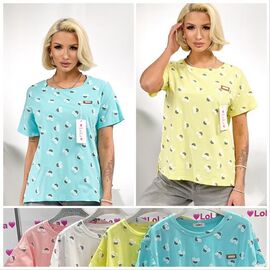 футболка жіноча LL542 mix р.46-48 "Lola" недорого оптом від прямого постачальника