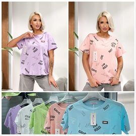 футболка жіноча LL550 mix р.46-48 "Lola" недорого оптом від прямого постачальника