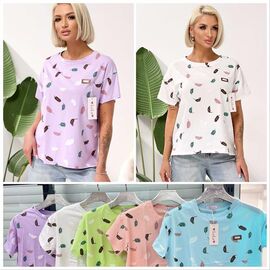 футболка жіноча LL552 mix р.50-52 "Lola" недорого оптом від прямого постачальника