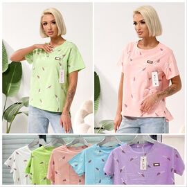 футболка жіноча LL554 mix р.50-52 "Lola" недорого оптом від прямого постачальника