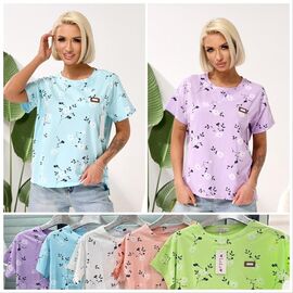 футболка жіноча LL556 mix р.50-52 "Lola" недорого оптом від прямого постачальника