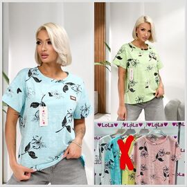 футболка жіноча LL557 mix р.50-52 "Lola" недорого оптом від прямого постачальника