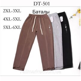 Фотография Спортивные штаны женские на манжете/батал р-ры 2XL-6XL(микс цв)"STELLA" недорого от прямого поставщика